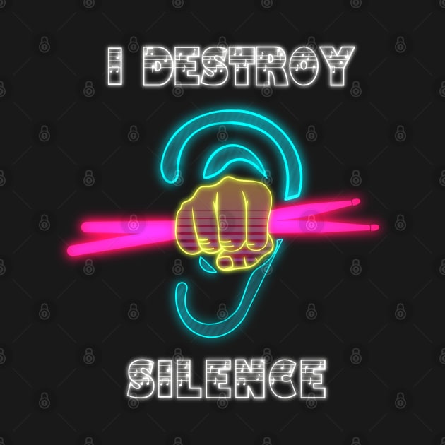 I Destroy Silence by ezekiel_arts