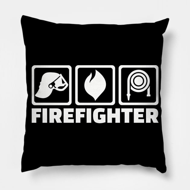 Firefighter Pillow by Designzz