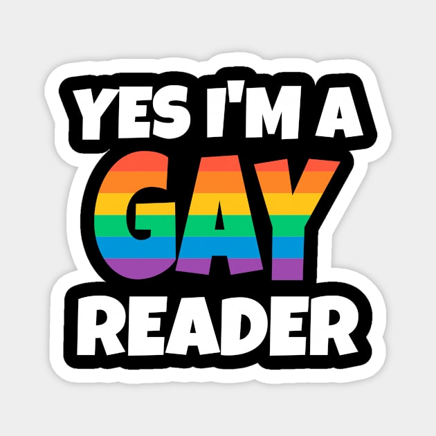 Gay Reader Magnet by FunnyStylesShop