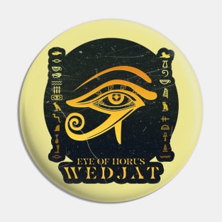 Golden Eye of Horus Pin