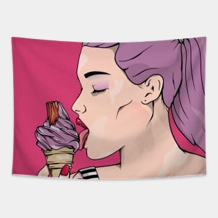 Eating Ice Cream Tapestry