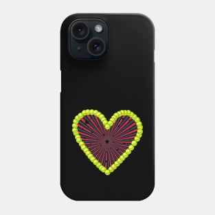 US Open Tennis Ball Heart Phone Case