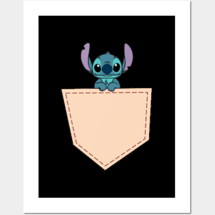 Stitch Cute Pocket Stitch/Gifts Friends Poster for Sale by