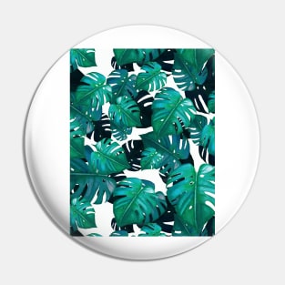 Monstera watercolor pattern Pin