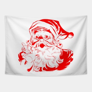 Santa Christmas Apparel Tapestry