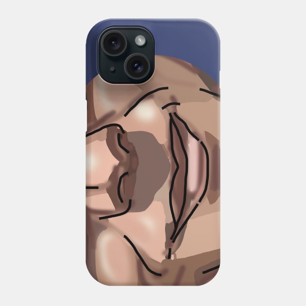 Man Smiling Humor Phone Case by ellenhenryart