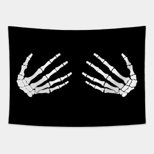 Funny Skeleton Hands Halloween Ladies Tapestry