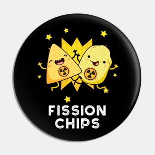 Fission Chips Funny Physics Food Pun Pin