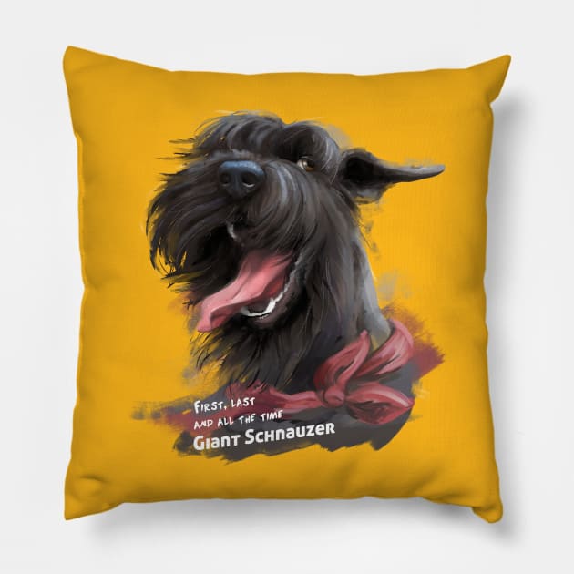 Schnauzer Pillow by Fine_Design