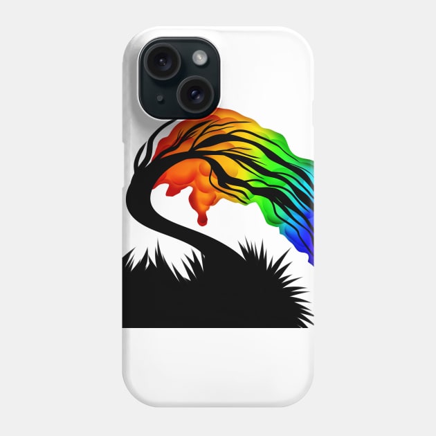 Rainbow Dream Tree Phone Case by Xinoni