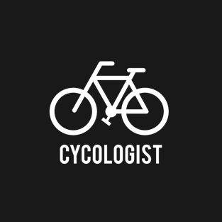 Cycologist, bicycle black t-shirt, black shirt for cyclists T-Shirt