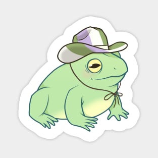 Genderqueer Pride Cowboy Frog Magnet