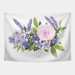 Roses and Violets Tapestry