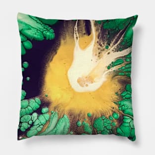 Emerald Gold Floral Centre Pillow