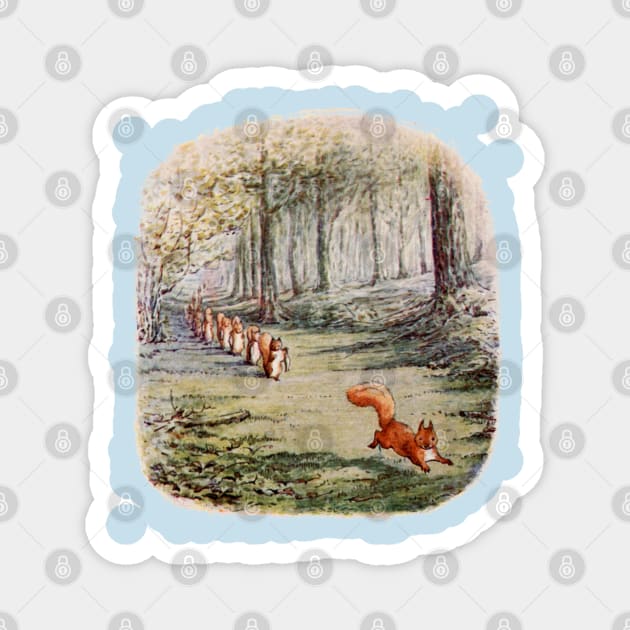 Squirrel Nutkin - Beatrix Potter Magnet by forgottenbeauty