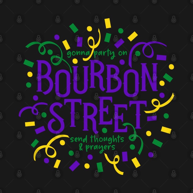 Mardi Gras Bourbon Street by TreetopDigital