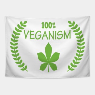 100% Veganism Tapestry