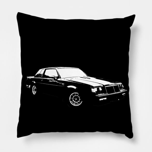 Grand National white Pillow by GrizzlyVisionStudio