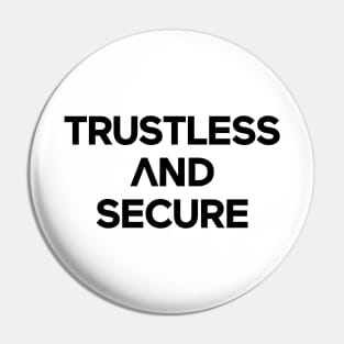 Unique Logo with Arrow Pointing Upward for Trustless and Secure Pin