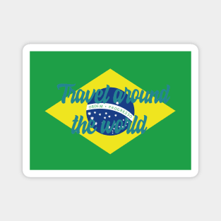 Travel Around the World - Brazil Magnet