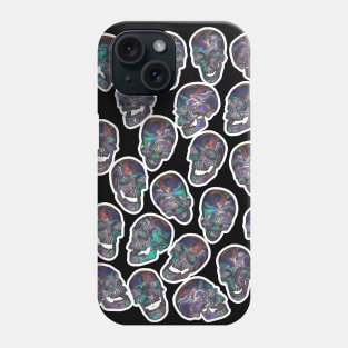 Skull Repeat †††† Graphic Design Pattern Phone Case