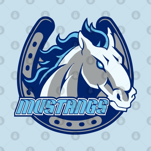 Mustangs Sports Logo by DavesTees