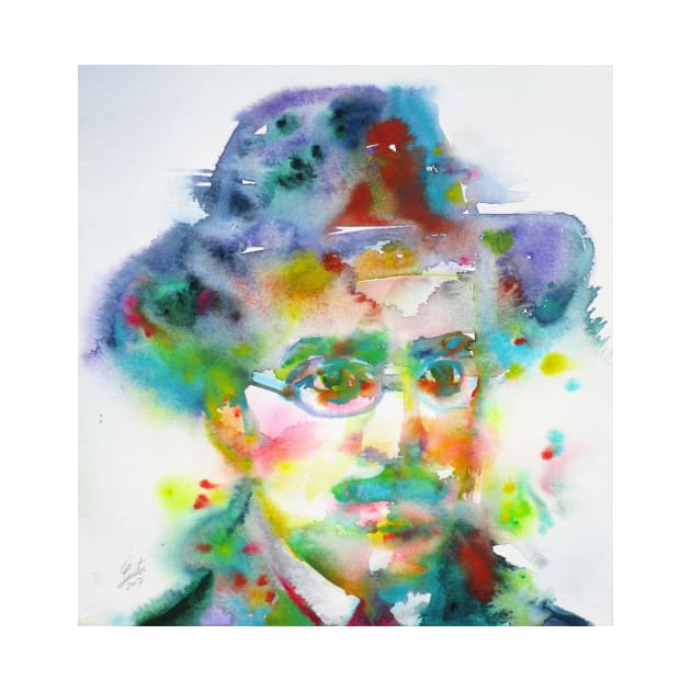 FERNANDO PESSOA - watercolor portrait .€ by lautir