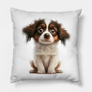 Dog Pet Cute Adorable Humorous Illustration Pillow