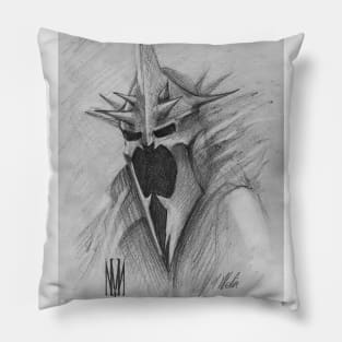 Witch King (Black and White) Pillow