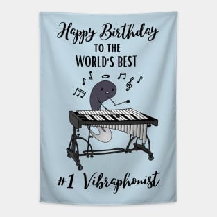 Happy Birthday to the World's Best Vibraphone Player Funny Musician Tapestry