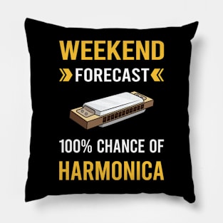 Weekend Forecast Harmonica Mouth Organ Pillow