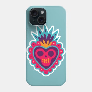 Dia de los Muertos Corazon // Day of the Dead Heart Phone Case