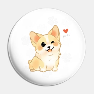 Kawaii Dog Winking Pin