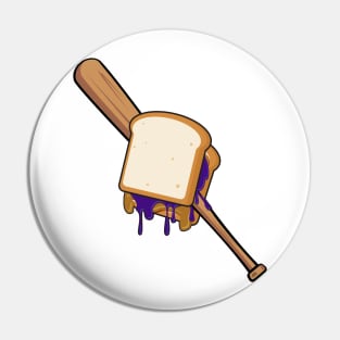 Peanut Butter Jelly With a Baseball Bat Pin