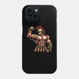 spartan strong pixel art Phone Case