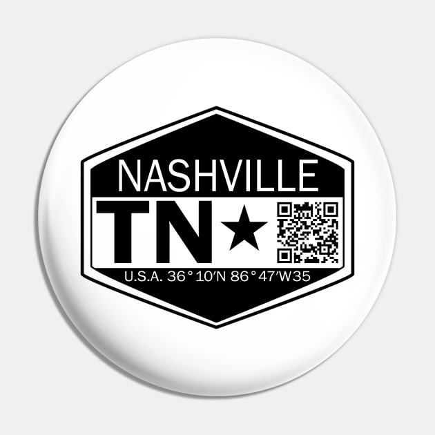 New Vintage Travel Location Qr  Nasville TN Pin by SimonSay