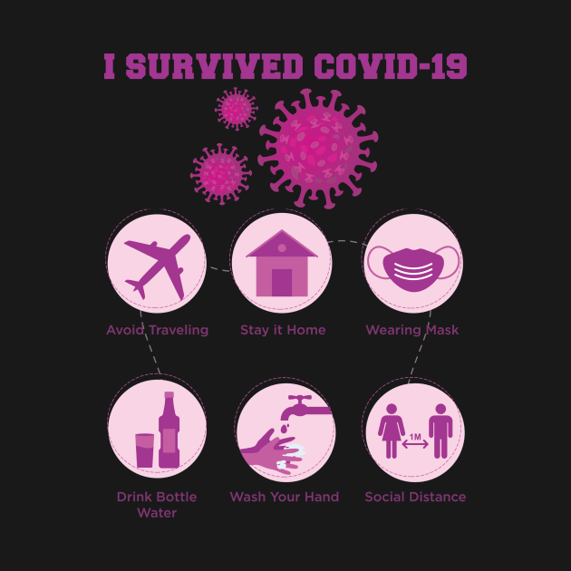 I Survived Covid 19 , Servive Design by Vaolodople