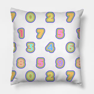 number Pillow