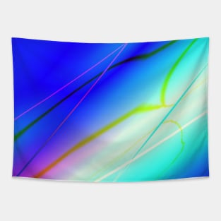 blue yellow pink abstract texture art Tapestry