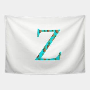 Zeta Pineapple Letter Tapestry