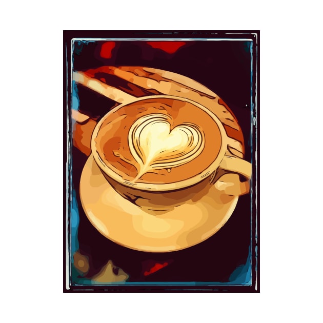 Coffee in the shape of a heart by WelshDesigns