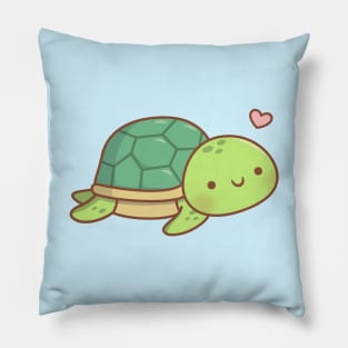 Love Cute Little Sea Turtle Pillow