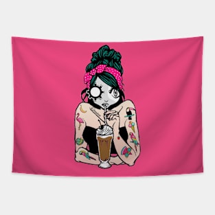 Delta Rose milkbar 1 Tapestry