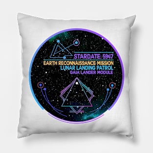 Lost Lunar Patrol - Gaia Landing Module Pillow