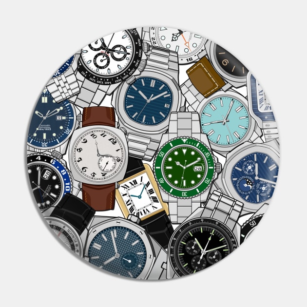 Luxury Watches Pin by HSDESIGNS