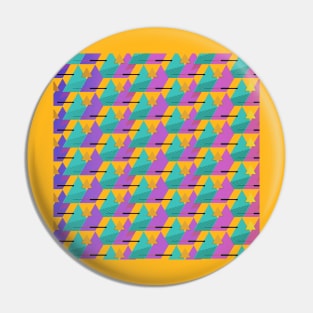 Geometric Memphis #2 - Repeat Pattern Art Decor Design Pin