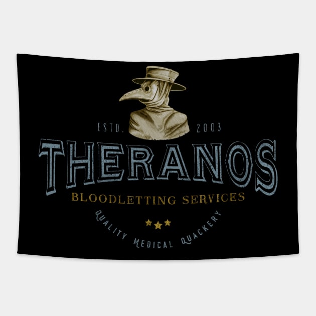 Theranos Bloodletting d Tapestry by karutees