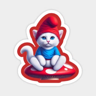 Smurf cat meme, Smurfcat papa, Smurfcat Magnet