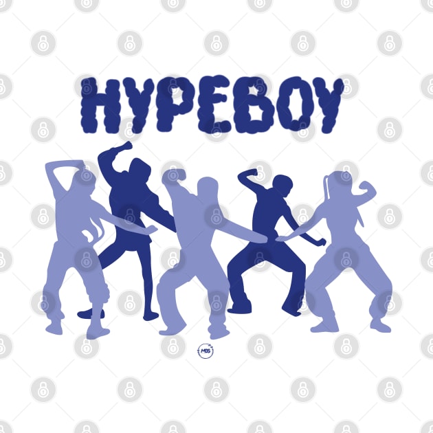 silhouette of the dance of the group new jeans in the hypeboy era by MBSdesing 