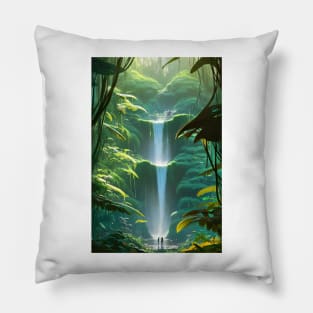 Waterfalls in a Forest - Lovers Pillow